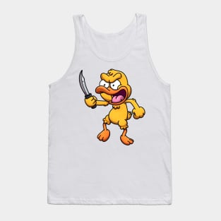 Duck With Knife Tank Top